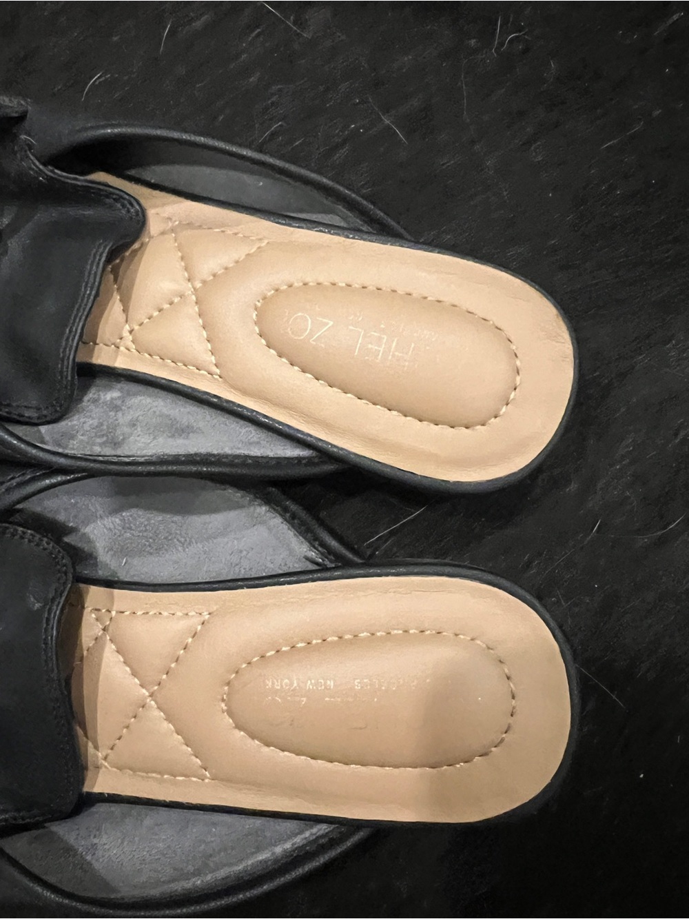 Rachel Zoe Black Slip-On Mule Loafers with Silver Bit - Picture 3 of 4